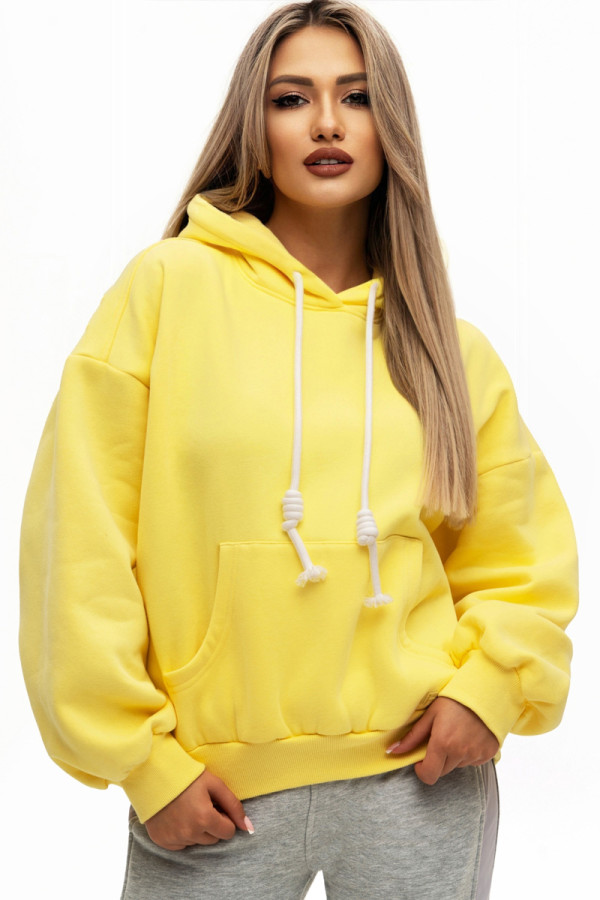 Women's hoodie Freever UF 5410 yellow, Фото №2- freever.ua