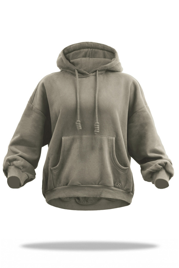 Women's Hoodie Freever UF 5410 Khaki , Фото №2- freever.ua