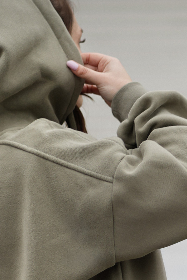 Women's Hoodie Freever UF 5410 Khaki , Фото №5- freever.ua