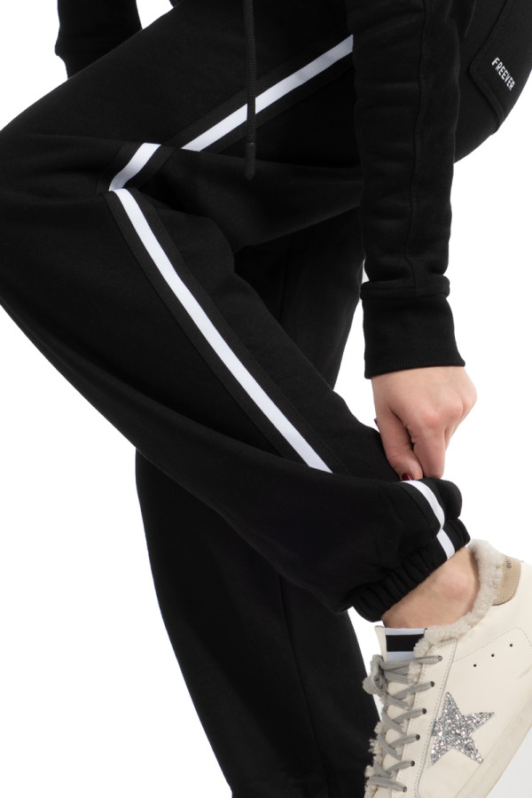 Women's warm tracksuit Freever NF 5416-5823 black, Фото №4- freever.ua