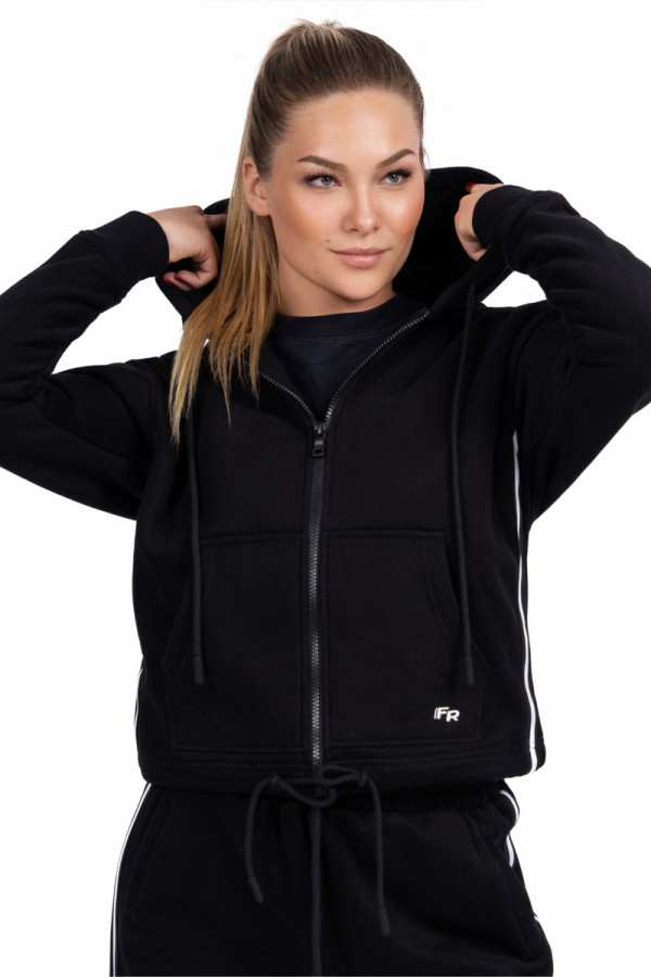 Women's warm tracksuit Freever NF 5416-5823 black, Фото №2- freever.ua
