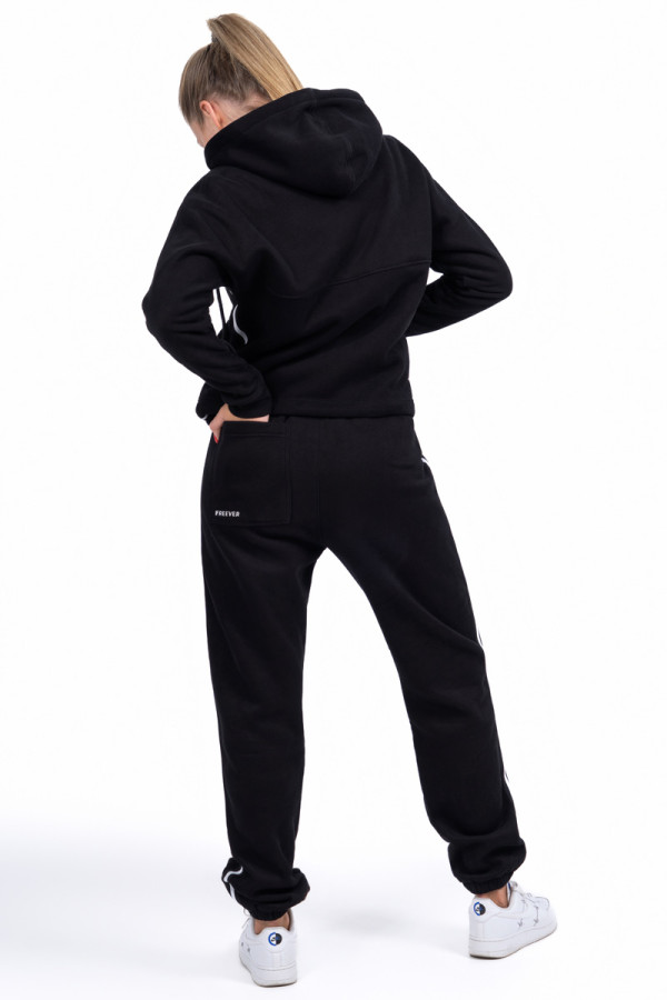 Women's warm tracksuit Freever NF 5416-5823 black, Фото №4- freever.ua