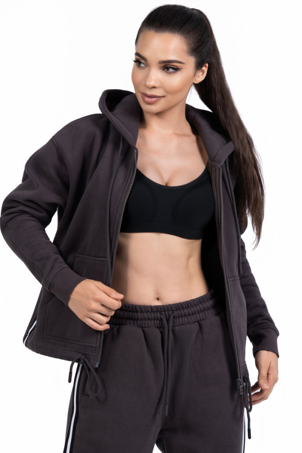 Women's warm tracksuit Freever NF 5416-5823 gray, Фото №2- freever.ua