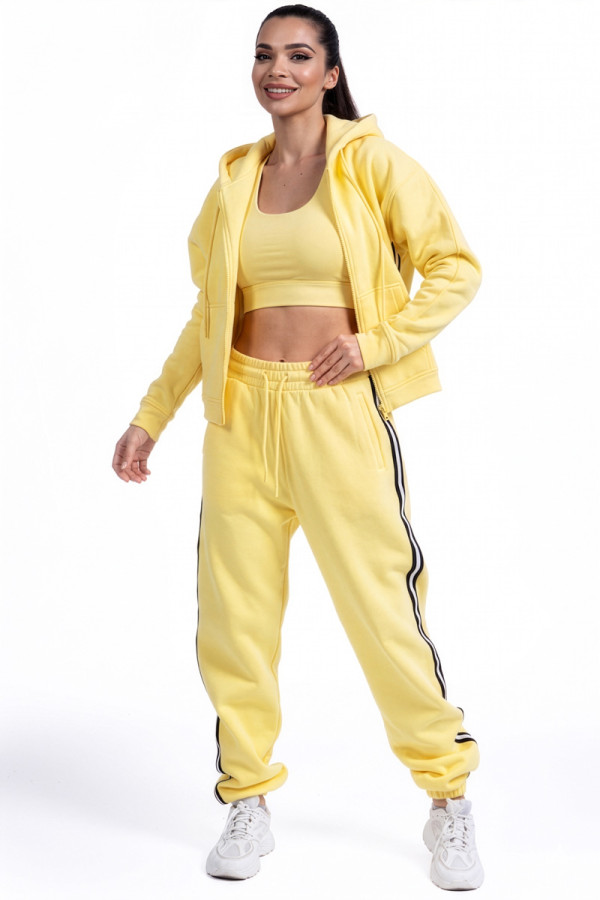 Women's warm tracksuit Freever NF 5416-5823 yellow