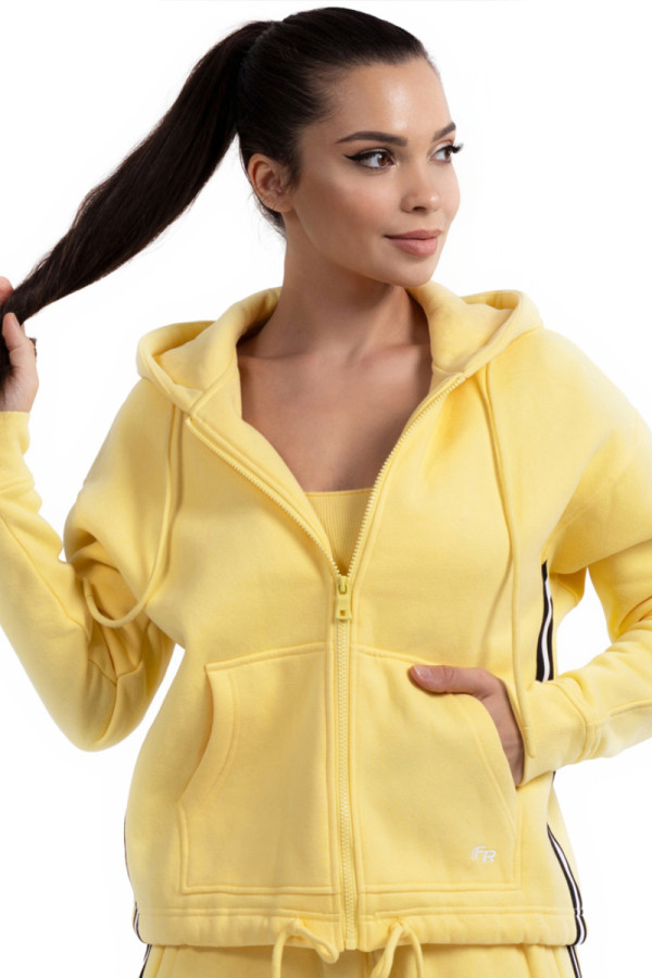 Womens sports sweatshirt Freever NF 5416 yellow
