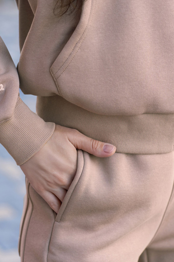 Women's warm tracksuit Freever NF 5417-5824 beige, Фото №5- freever.ua