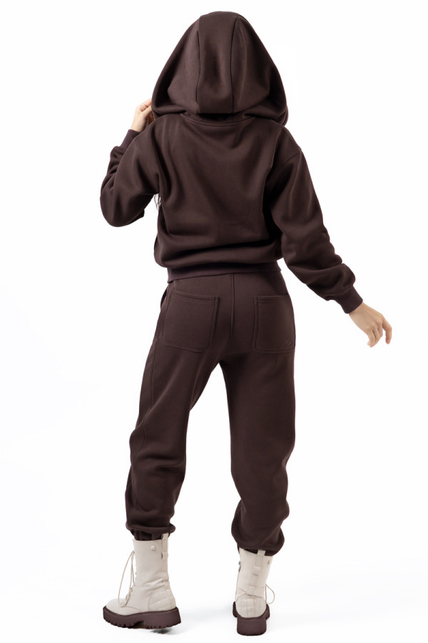 Women's warm tracksuit Freever NF 5417-5824 brown, Фото №3- freever.ua