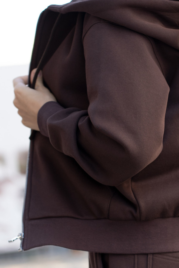 Women's warm tracksuit Freever NF 5417-5824 brown, Фото №2- freever.ua