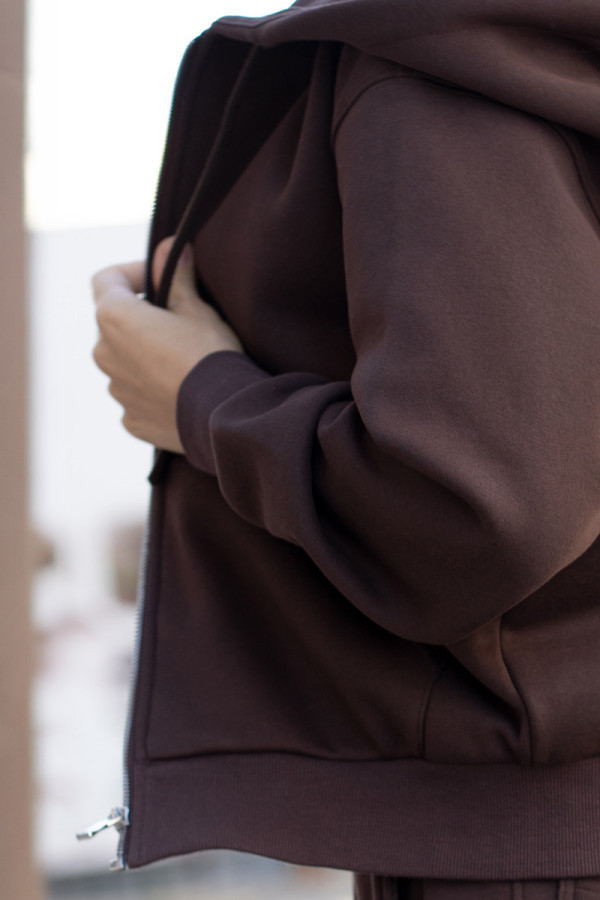 Women's warm tracksuit Freever NF 5417-5824 brown, Фото №2- freever.ua