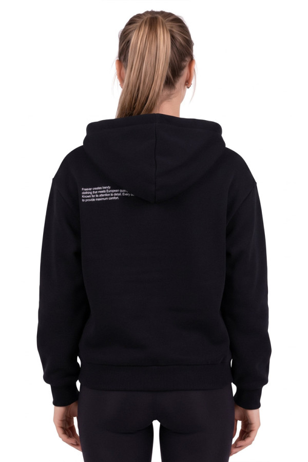 Sports Sweatshirt Women's Freever JF 5420 Black, Фото №4- freever.ua
