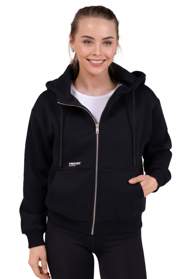 Sports Sweatshirt Women's Freever JF 5420 Black - freever.ua