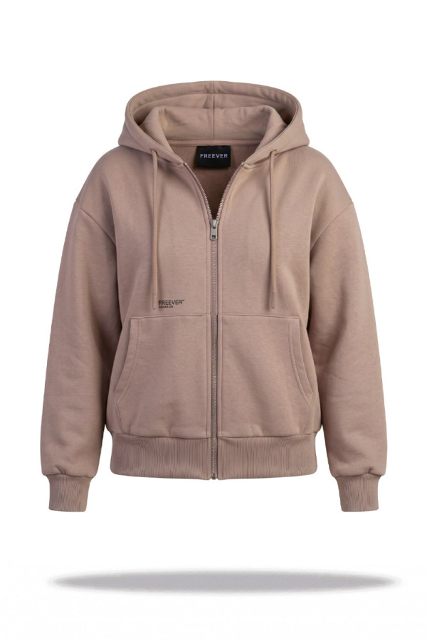 Sports Sweatshirt Women's Freever JF 5420 Beige, Фото №2- freever.ua