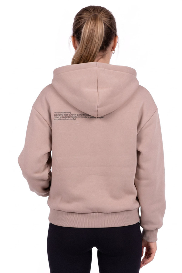 Sports Sweatshirt Women's Freever JF 5420 Beige, Фото №4- freever.ua
