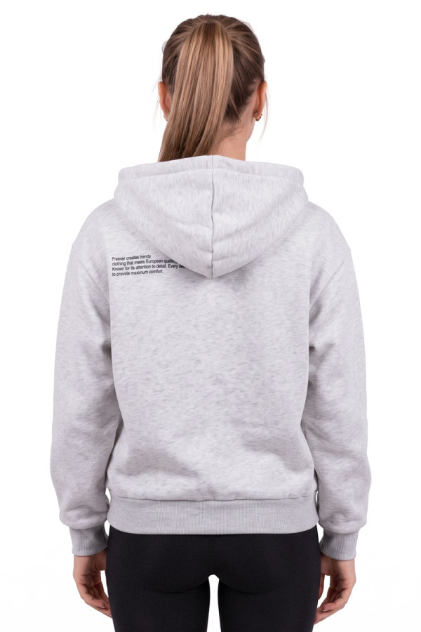 Sports Sweatshirt Women's Freever JF 5420 Grey, Фото №4- freever.ua