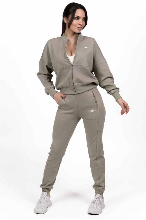 Womens sports tracksuit Freever NF 5519-5919 khaki