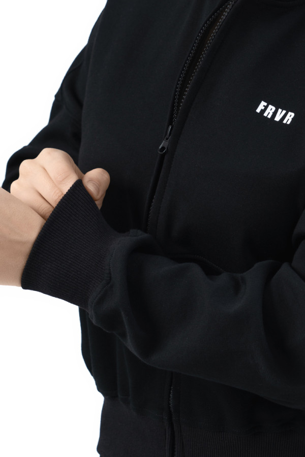 Womens sports sweatshirt Freever NF 5519 black, Фото №4- freever.ua