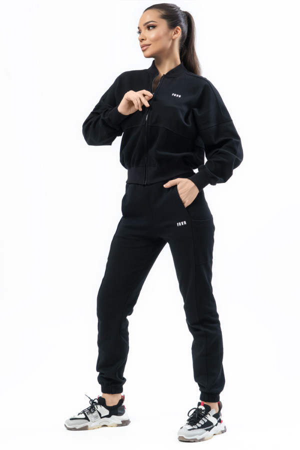 Damen-Trainingsanzug Freever NF 5519-5919 schwarz, Фото №3- freever.ua