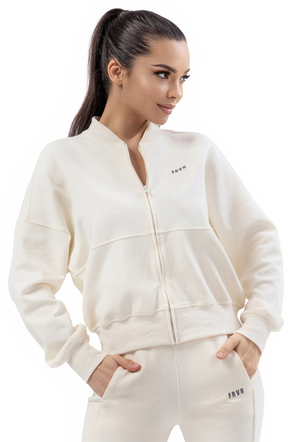 Womens sports sweatshirt Freever NF 5519 ivory, Фото №3- freever.ua
