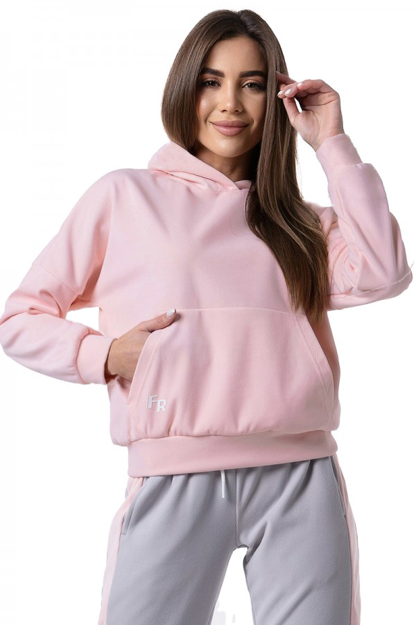 Women's sweatshirt Freever WF 5612 pink