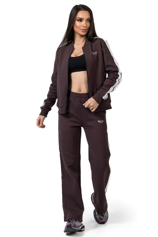 Womens sports tracksuit Freever NF 5721 brown
