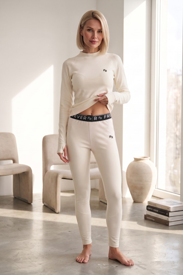Women's thermal underwear set Freever JF 5730 milk