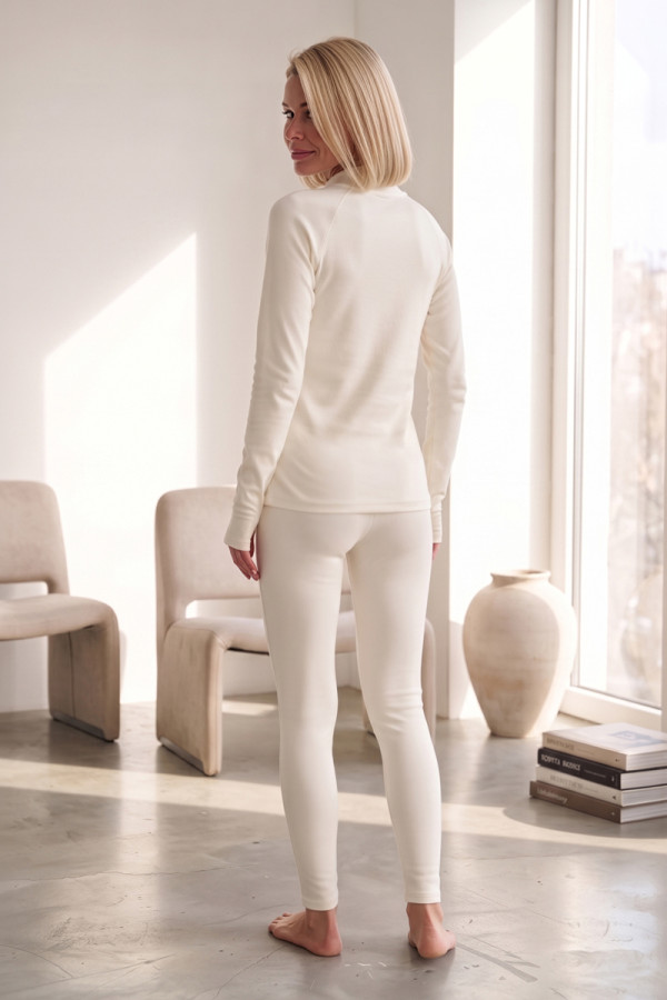 Women's thermal underwear set Freever JF 5730 milk, Фото №6- freever.ua