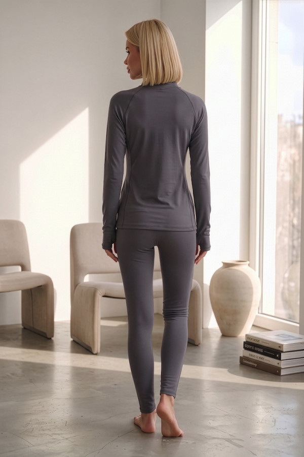 Women's thermal underwear set Freever JF 5730 gray, Фото №4- freever.ua