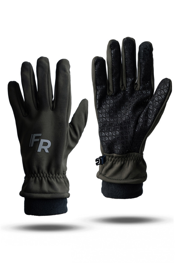 Ski gloves (softshell) Freever UF 607 khaki