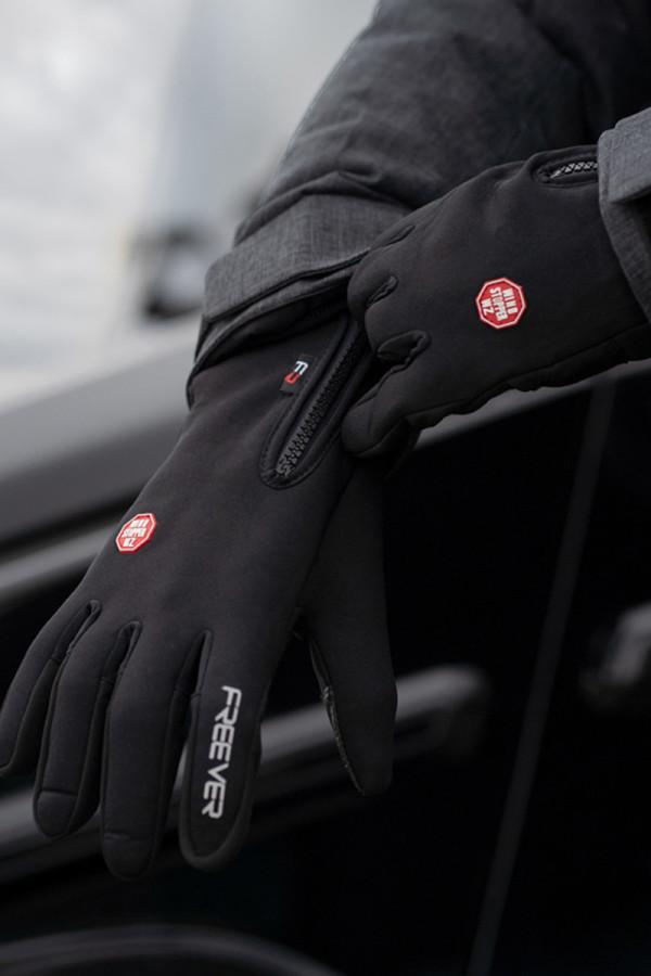 Softshell gloves Freever UF 608 black, Фото №2- freever.ua