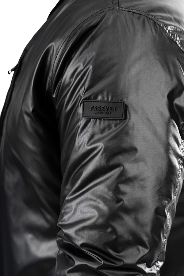 Men's Bomber Jacket Freever SF 70392 Black, Фото №6- freever.ua