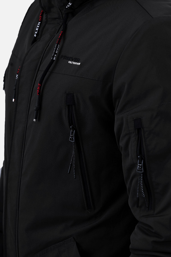 Demi-season jacket for men Freever SF 70506 black, Фото №4- freever.ua