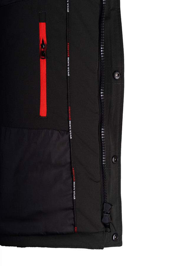 Demi-season jacket for men Freever WF 70559 black, Фото №7- freever.ua