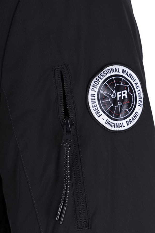 Demi-season jacket for men Freever WF 70559 black, Фото №6- freever.ua