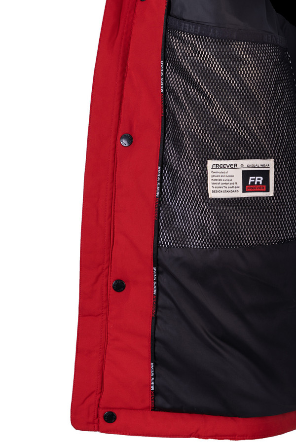 Demi-season jacket for men Freever WF 70559 red, Фото №8- freever.ua