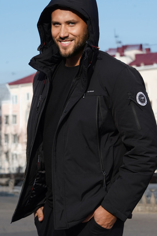 Demi-season jacket for men Freever WF 70559 black, Фото №5- freever.ua