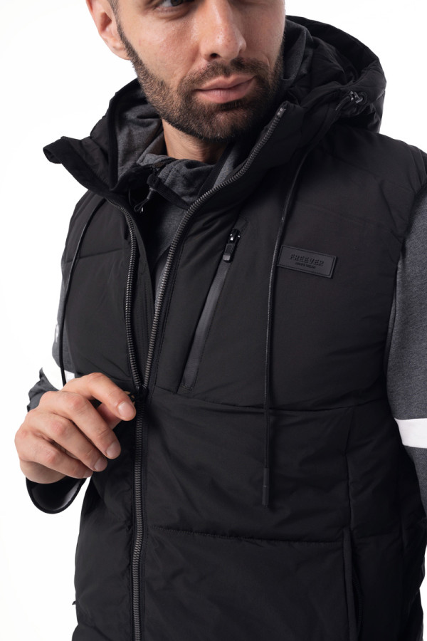 Men's vest Freever WF 70635 black, Фото №5- freever.ua