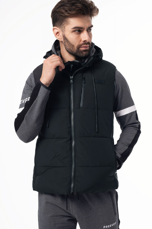 Men's vest Freever WF 70635 black, Фото №7- freever.ua