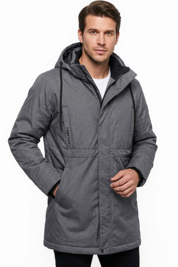 Men's parka Freever NF 71069 gray