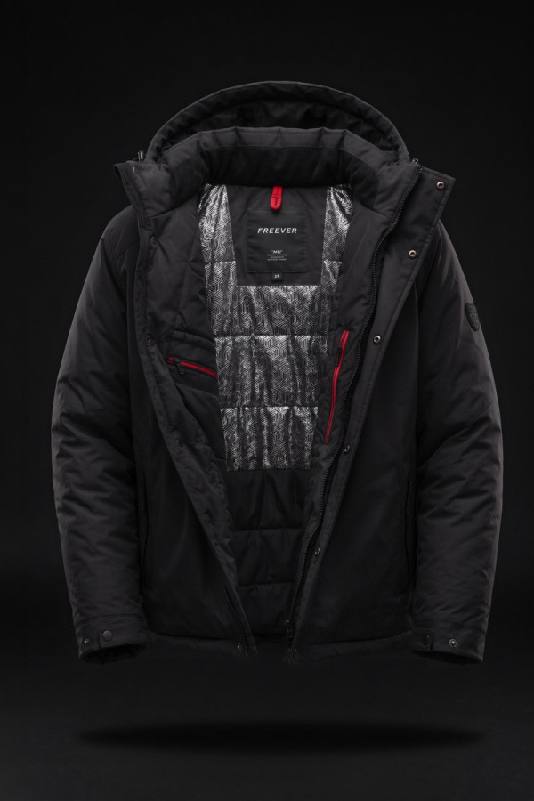 Men's Jacket Freever JF 71188 Black, Фото №3- freever.ua