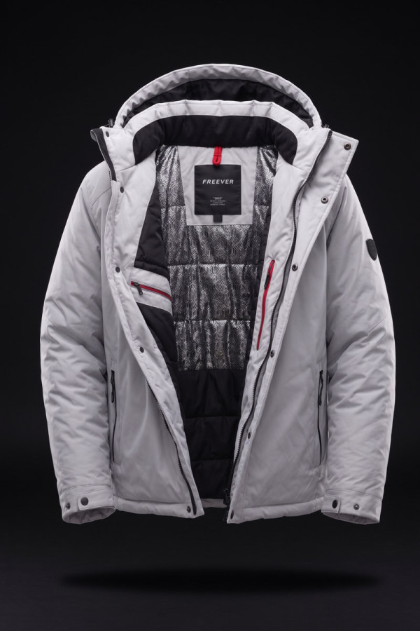 Men's Jacket Freever JF 71188 Light Grey, Фото №3- freever.ua