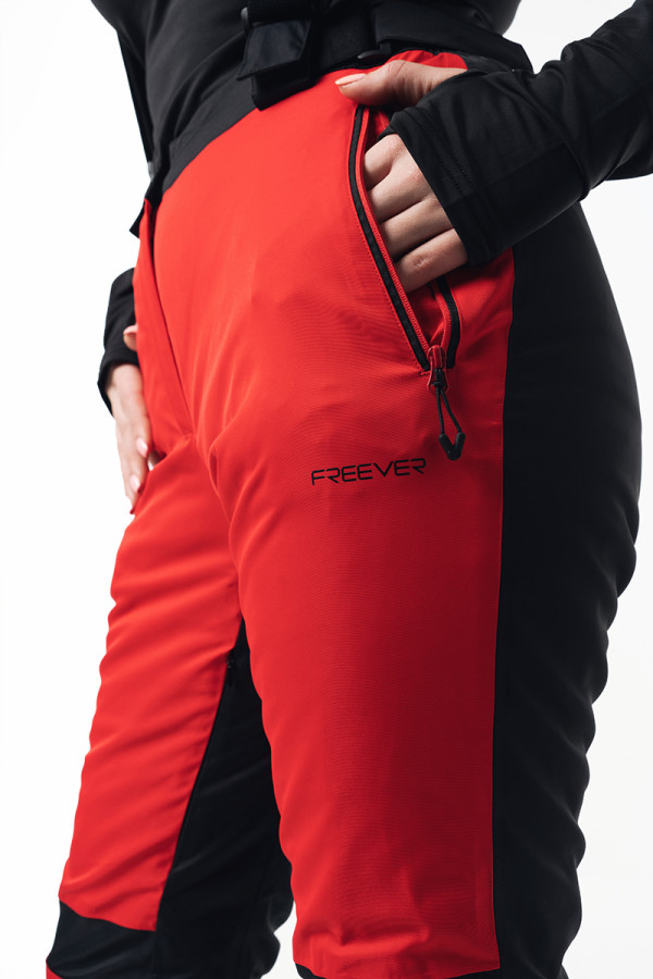 Women's ski suit FREEVER 21764-7603 red, Фото №8- freever.ua