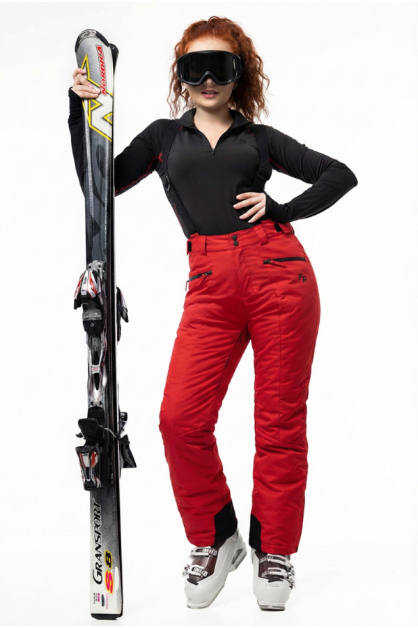 Women's ski pants Freever AF 7608 red