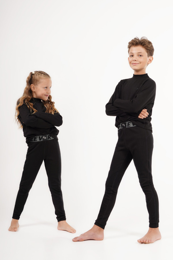  Thermal underwear for children Freever NF 8120 black, Фото №2- freever.ua
