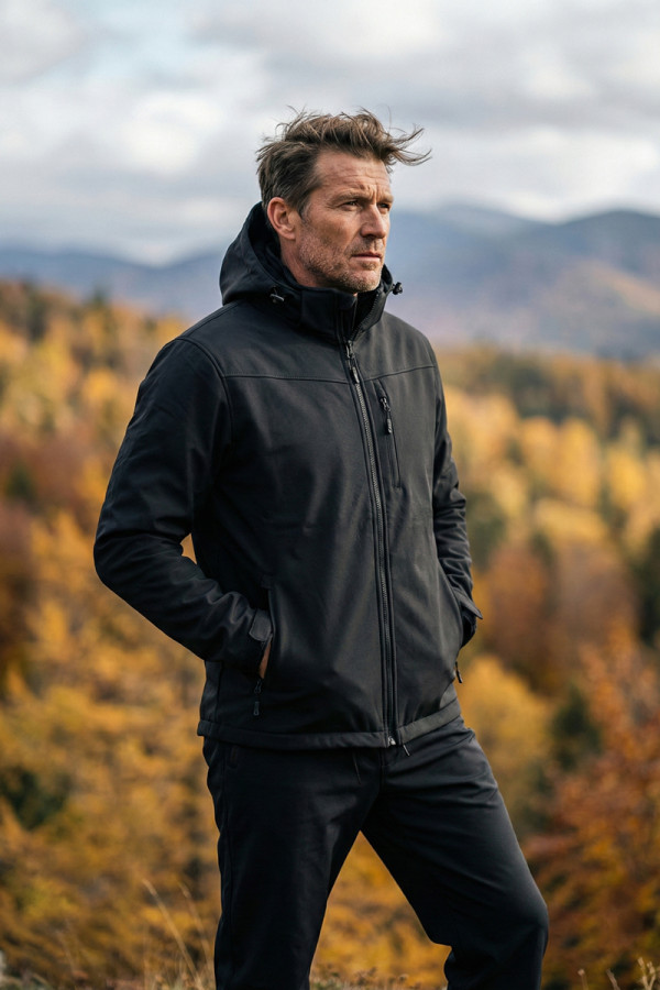 Herrenjacke Freever Windstopper UF 8321 schwarz, Фото №3- freever.ua