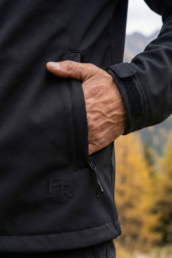Men's jacket Freever windstopper UF 8321 black, Фото №7- freever.ua