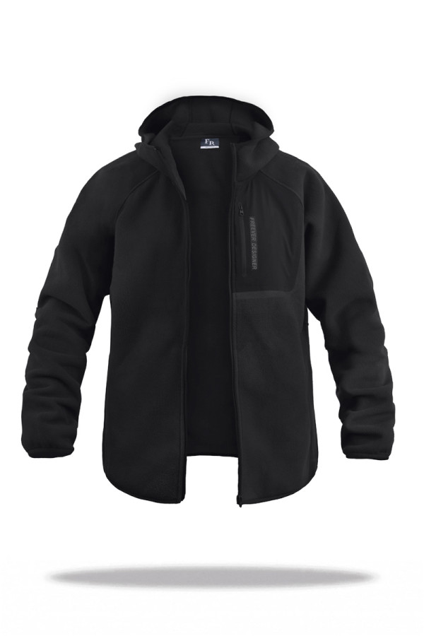 Men's fleece jacket Freever UF 8411 black, Фото №2- freever.ua
