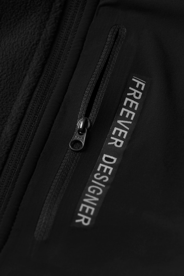 Men's fleece jacket Freever UF 8411 black, Фото №6- freever.ua