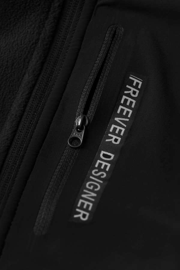 Men's fleece jacket Freever UF 8411 black, Фото №6- freever.ua