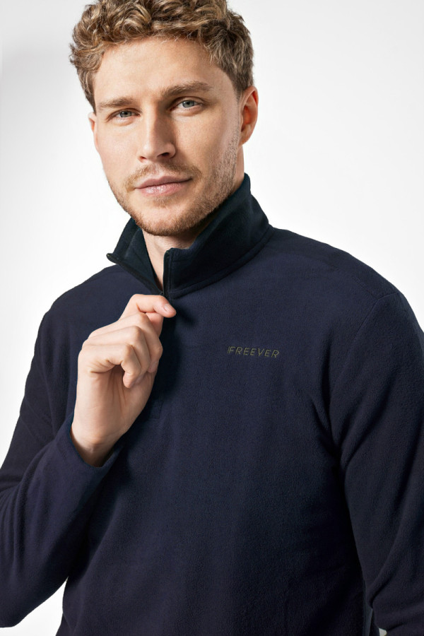 Men's fleece jacket Freever UF 8412 blue, Фото №2- freever.ua