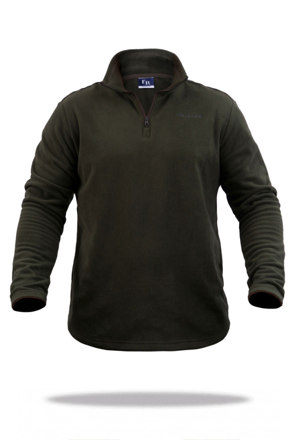 Men's fleece jacket Freever UF 8412 khaki, Фото №2- freever.ua